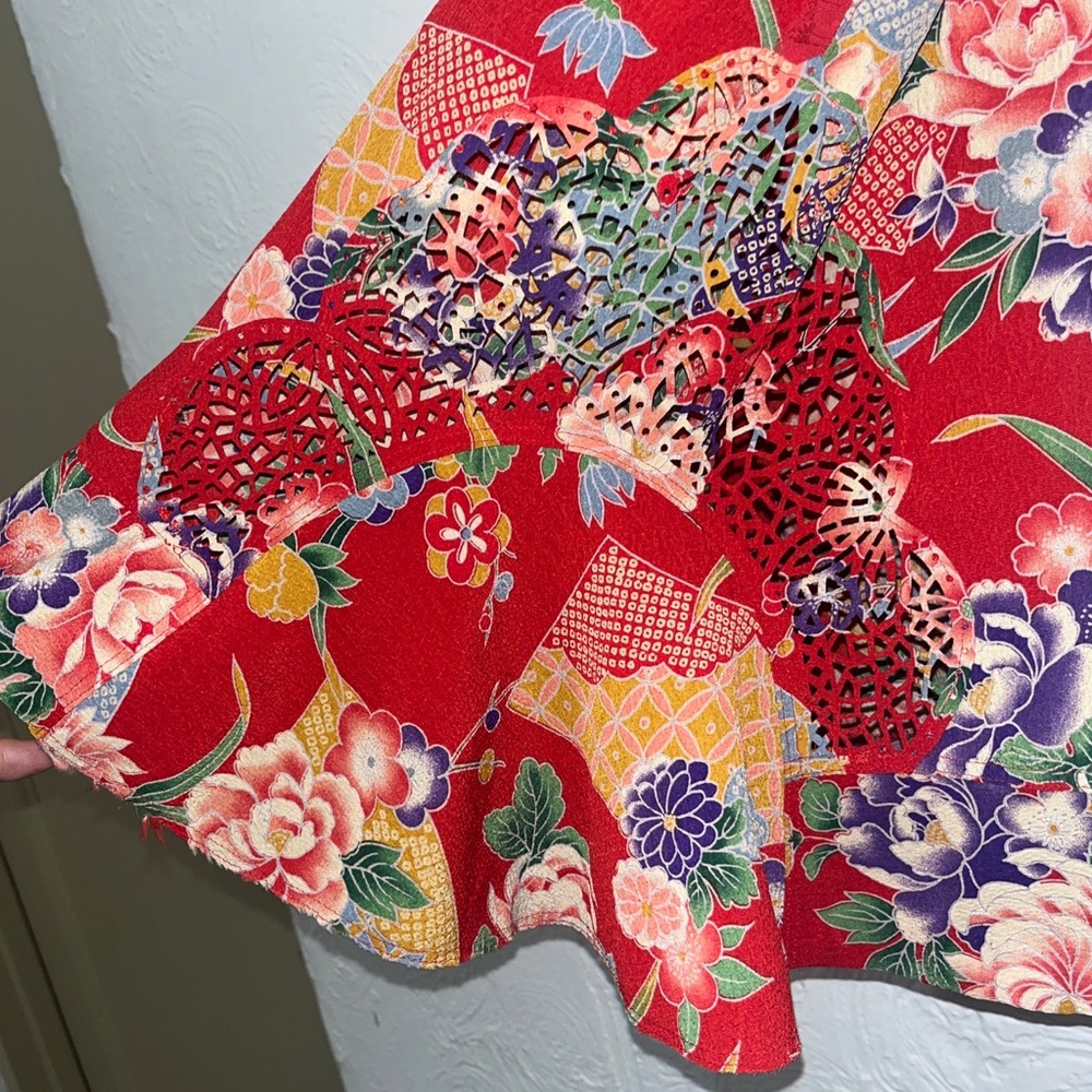 Nobu Nakano Printed Floral Skirt Size 6 EUC